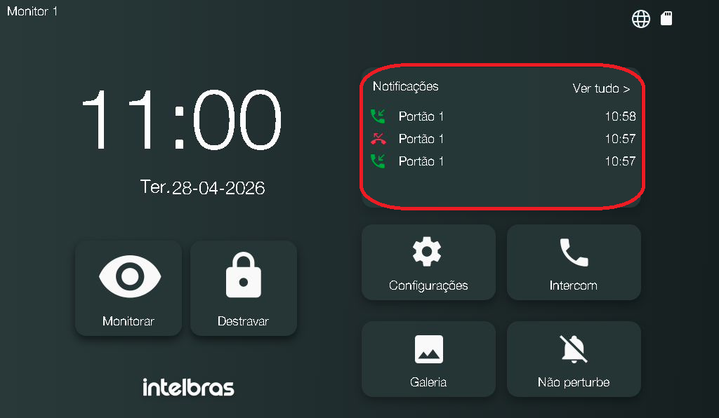 Tela de Notificações